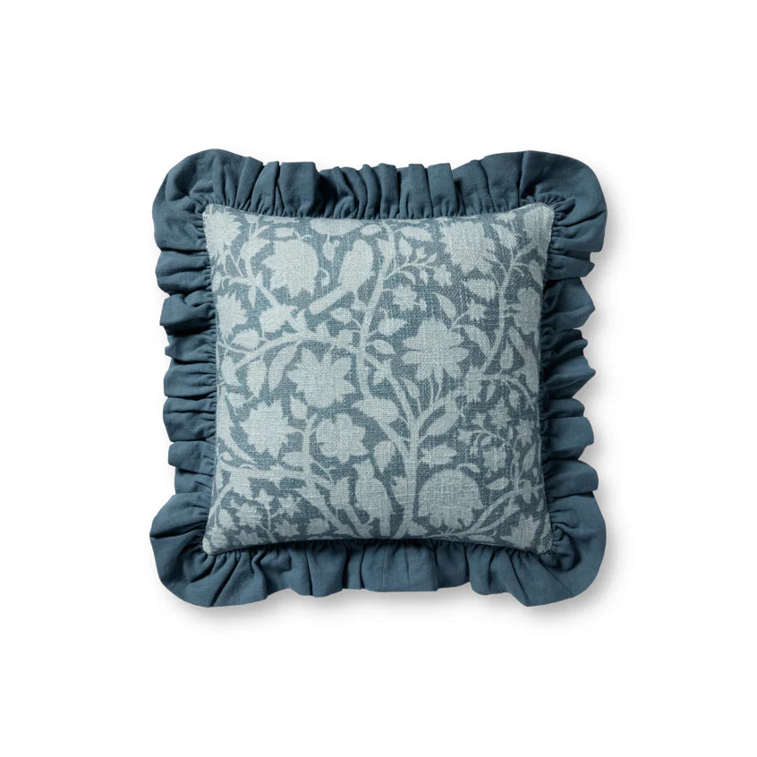 Kathleen Blue Pillow, 18"x18"