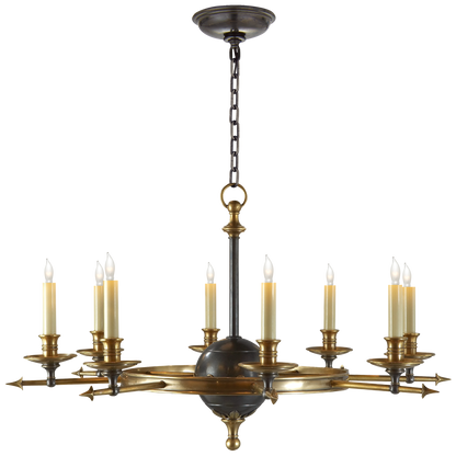 Leaf and Arrow Chandelier