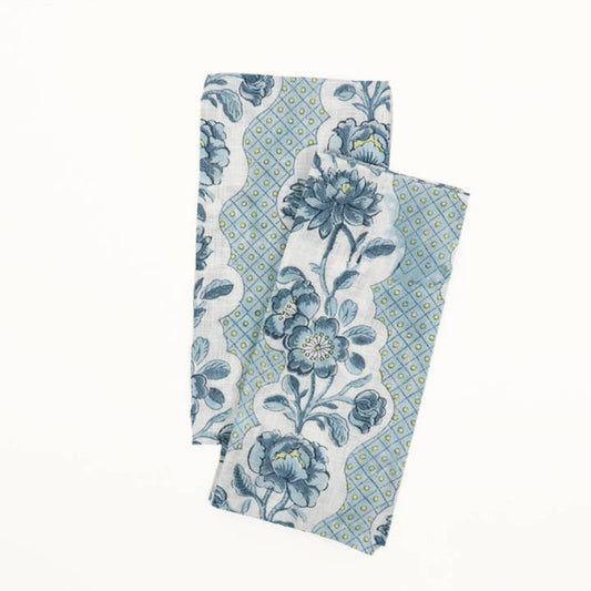 Blue Blooming Trellis Napkins (Set of 2)