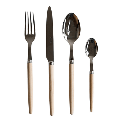 Jonc Light Wood Flatware + Serving Pieces (Sabre Paris)