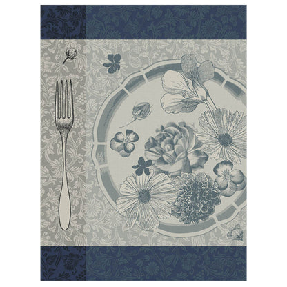 fleur tea towel jacquard francois hand kitchen towel french oakstreet shoppe