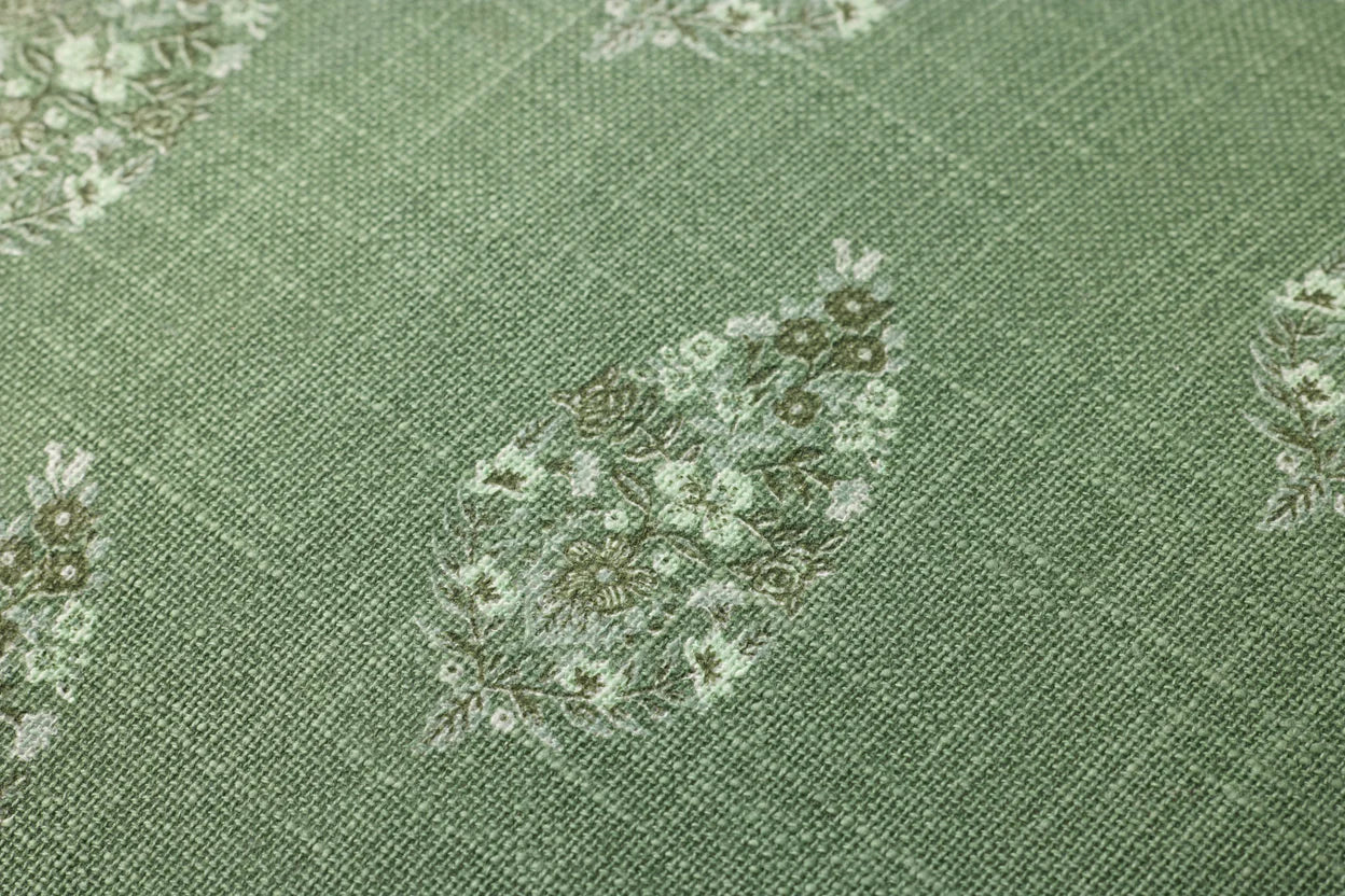 Sage Block Print Pillow, 22"x22"