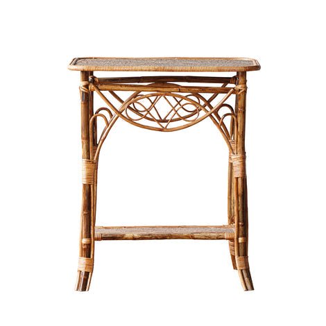 Bamboo Side Table - OAKSTREET SHOPPE