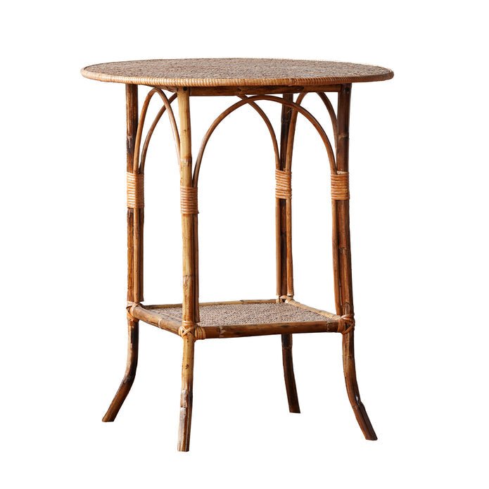 Country House Side Table, Round - OAKSTREET SHOPPE