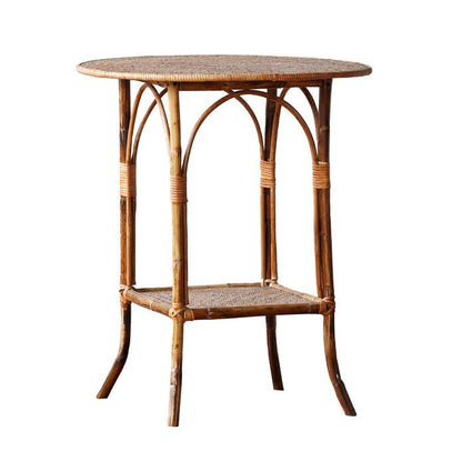 Country House Side Table, Round - OAKSTREET SHOPPE