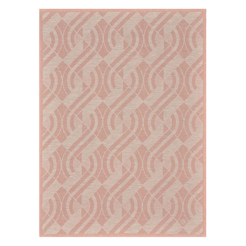 neo pink le jacquard francois tea hand kitchen towel linen oakstreet shoppe