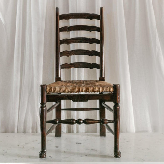 English Country Ladderback Side Chair