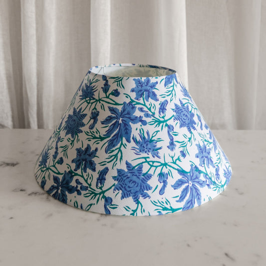 Blue Floral Coolie Shades