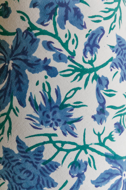 Blue Floral Coolie Shades
