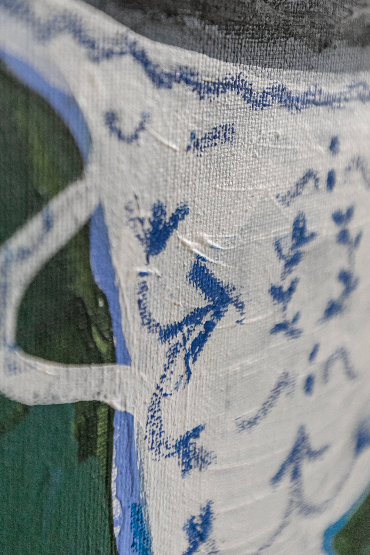 White & Blue Vase, Original