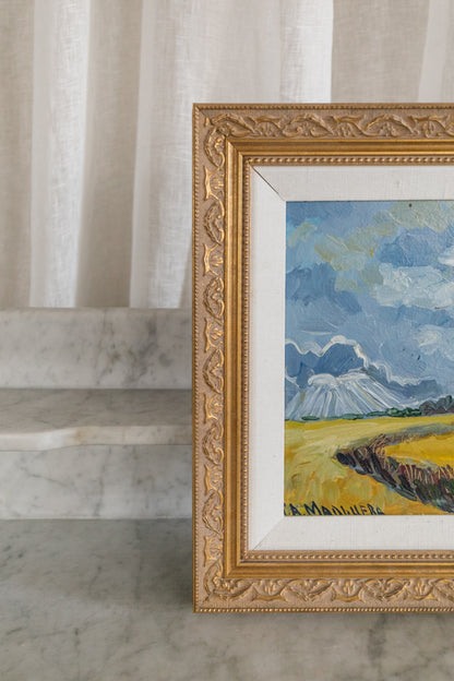 Blue Sky with Yellow Fields