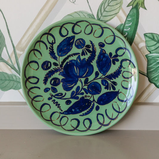 Amalfi Green Dessert Plate