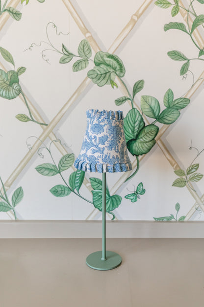 Blue Ruffle Mini Lampshade