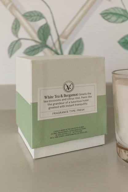Votivo Candle, White Tea & Bergamot