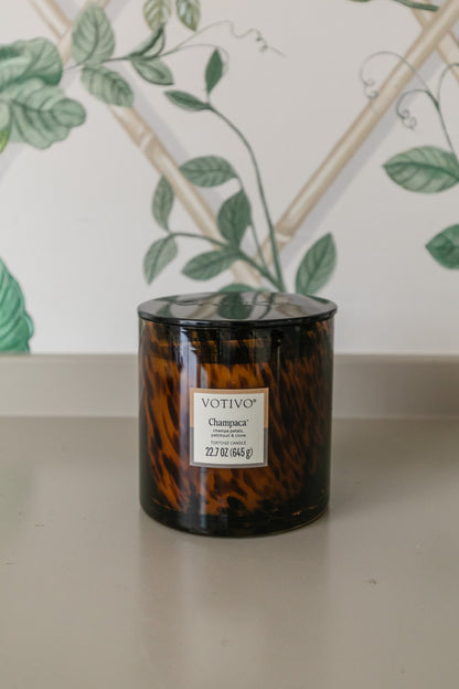 Tortoise Shell Candle, Champaca