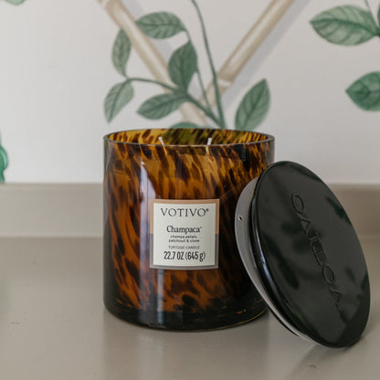 Tortoise Shell Candle, Champaca