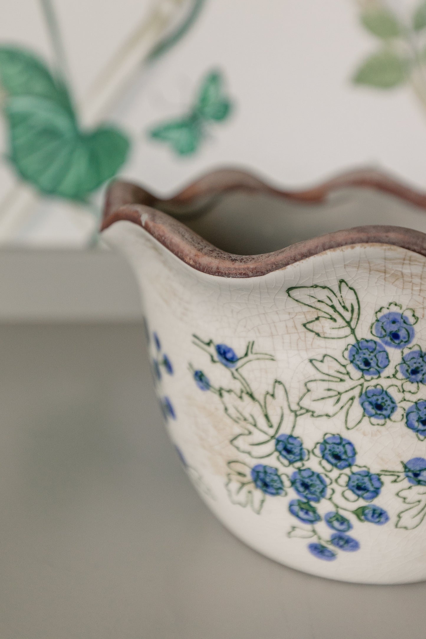 Scalloped Blueberry Bowl, 2 Sizes