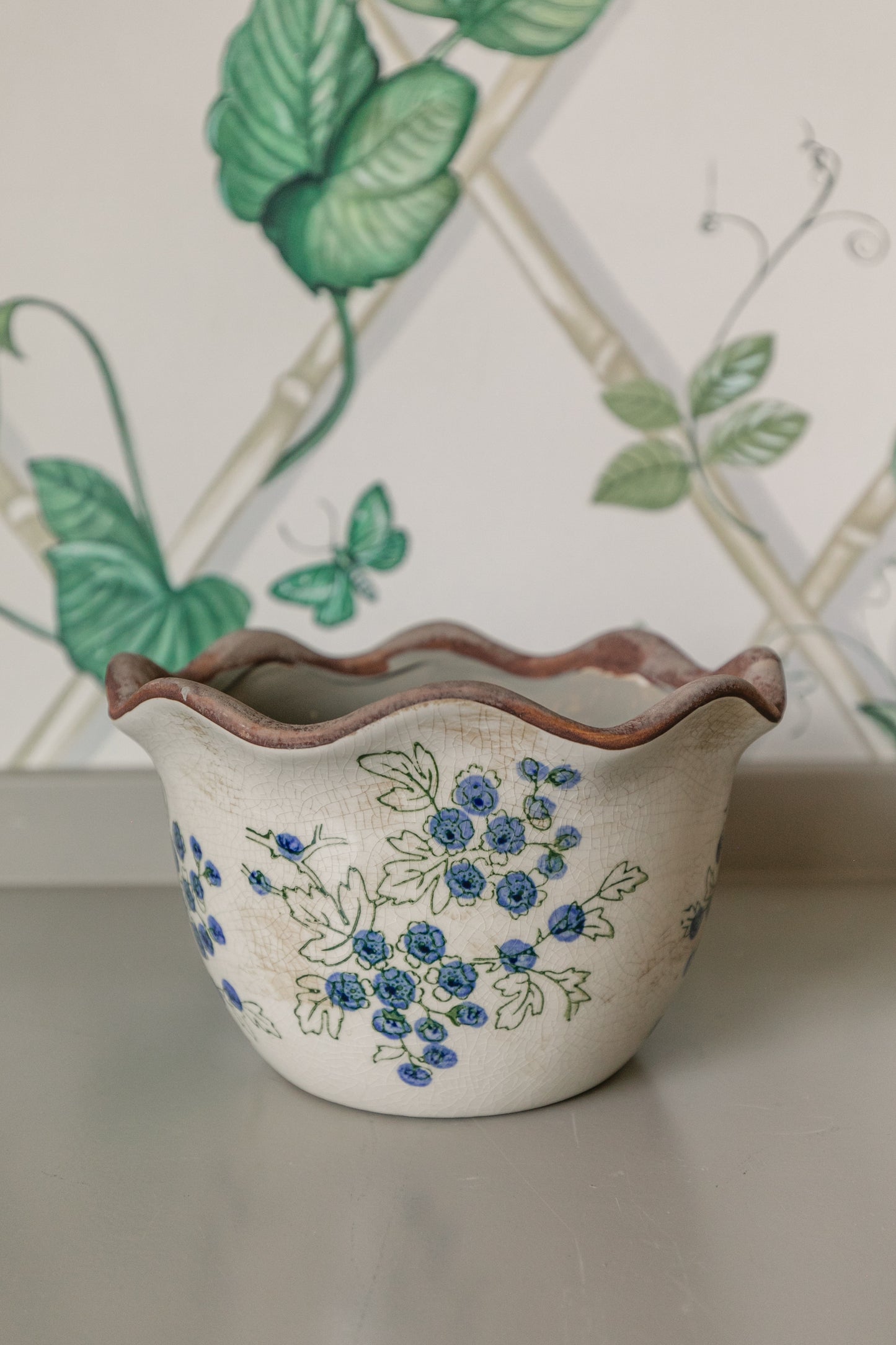 Scalloped Blueberry Bowl, 2 Sizes