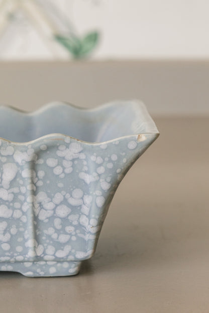 Rectangle Scallop Splatter Pottery