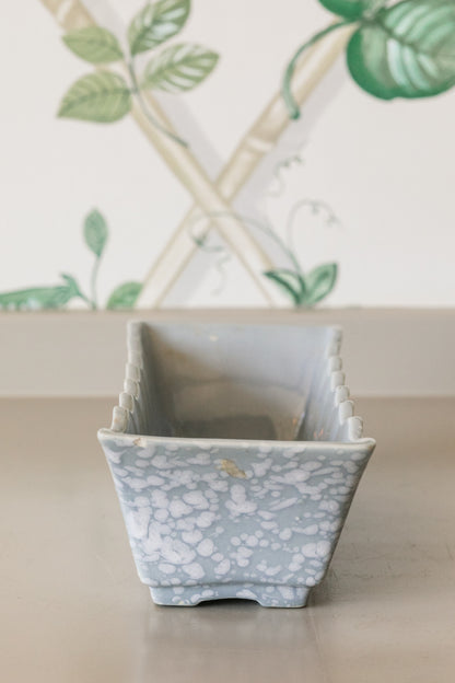 Rectangle Scallop Splatter Pottery