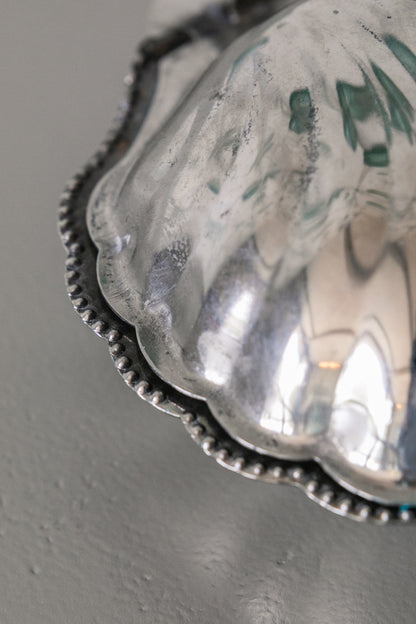 Silverplate Dish and Knife