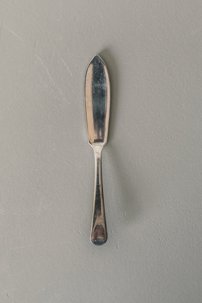 Silverplate Dish and Knife