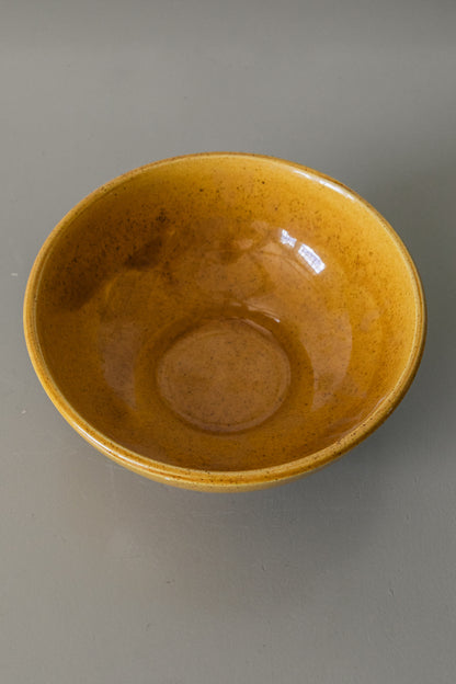 Haeger Yellow Footed Pottery Bowl