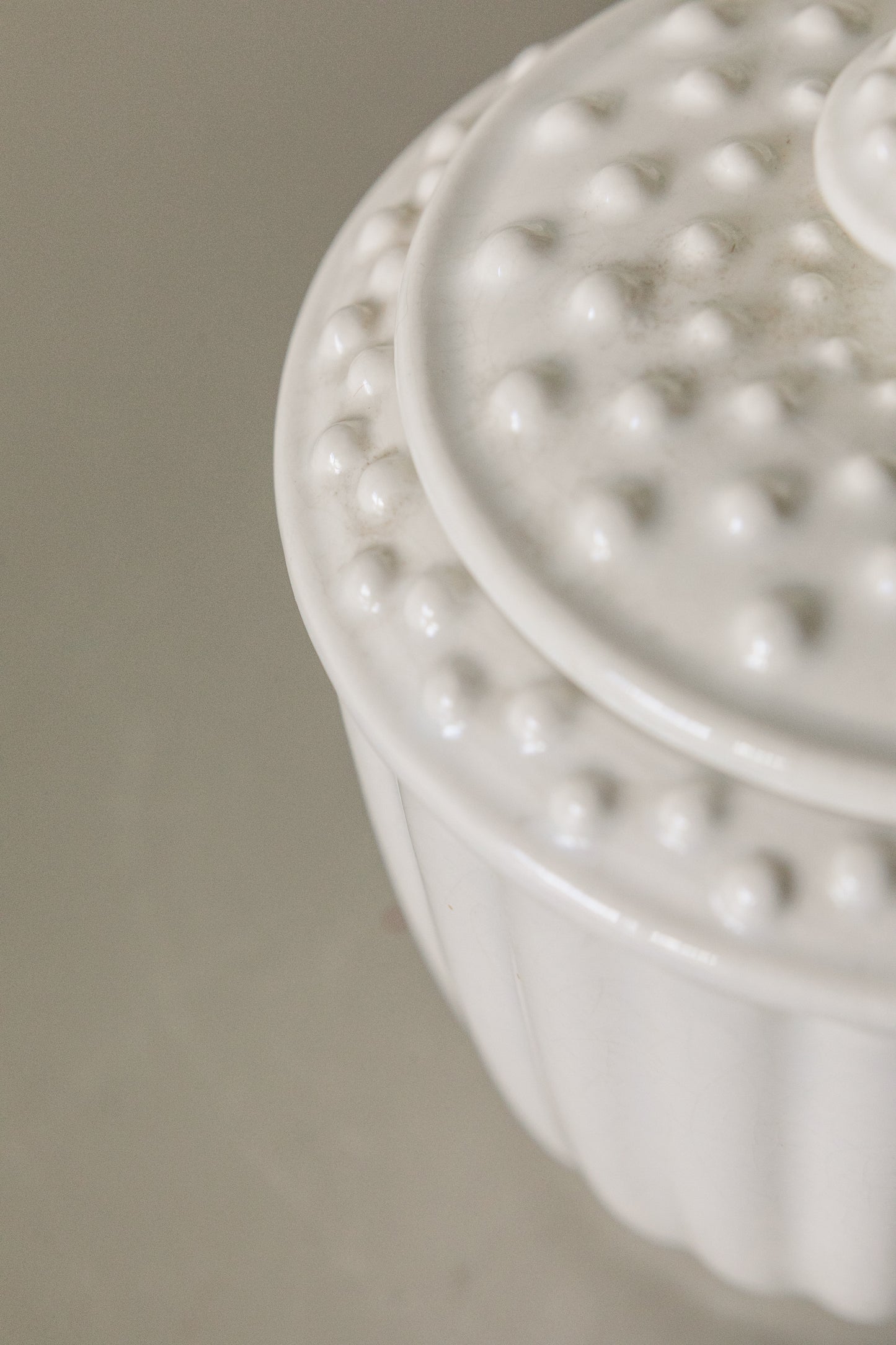 White Lidded Sugar Bowl