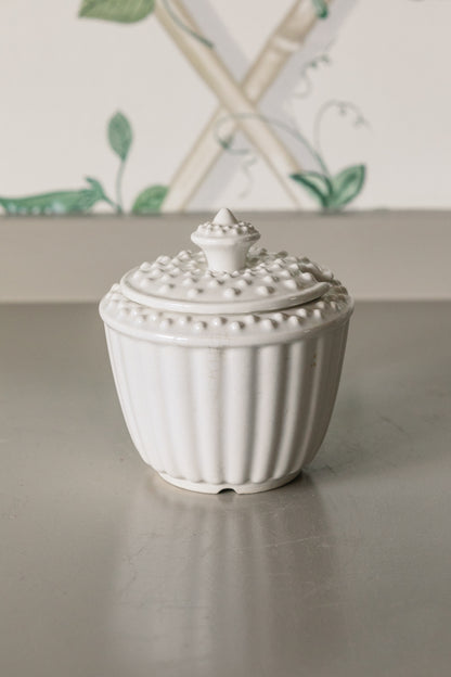 White Lidded Sugar Bowl