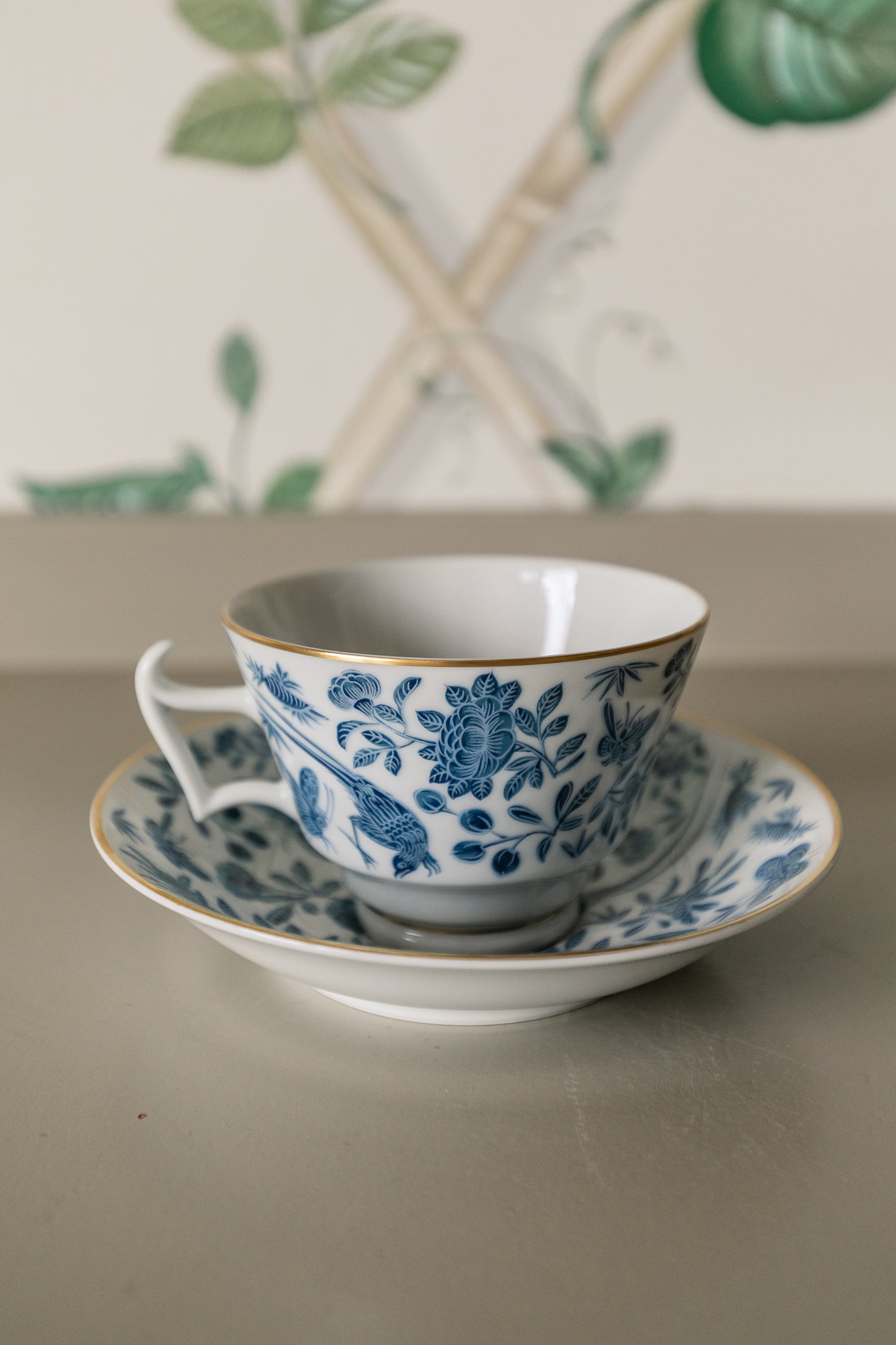 Sacred Bird & Butterfly Dinnerware Collection Blue