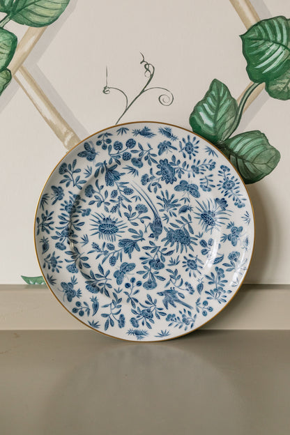 Sacred Bird & Butterfly Dinnerware Collection Blue