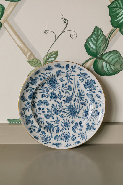 Sacred Bird & Butterfly Dinnerware Collection Blue