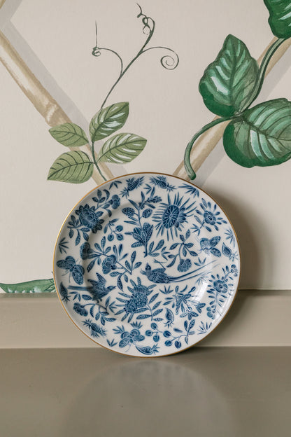 Sacred Bird & Butterfly Dinnerware Collection Blue