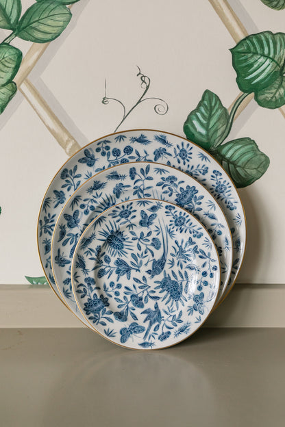 Sacred Bird & Butterfly Dinnerware Collection Blue
