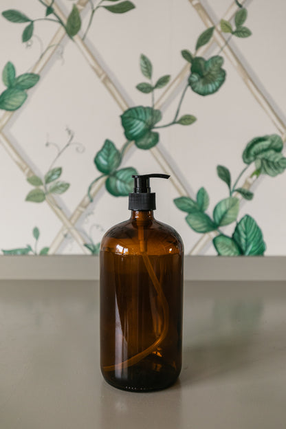 Amber Glass Bottle 32oz