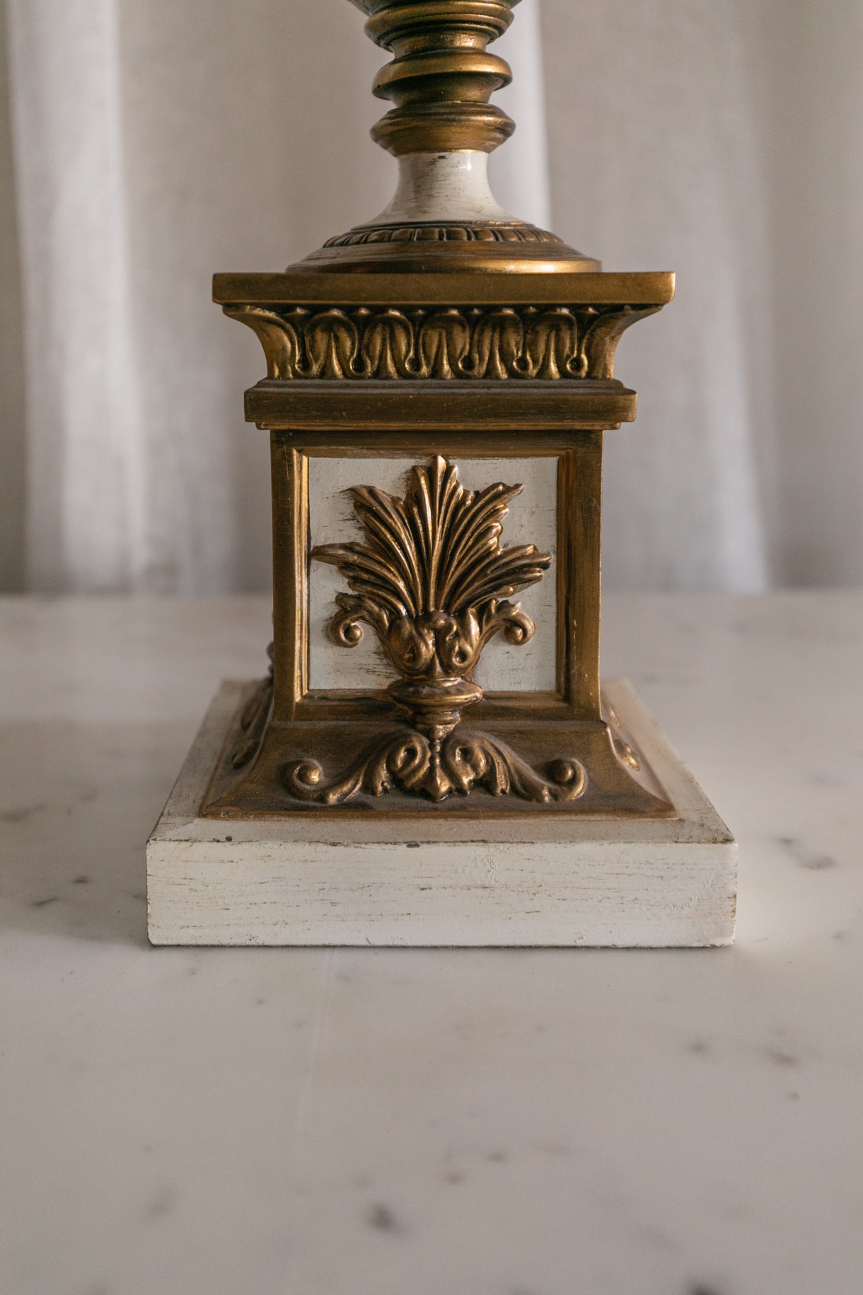 Heavy Midcentury Greek Lamps, Pair