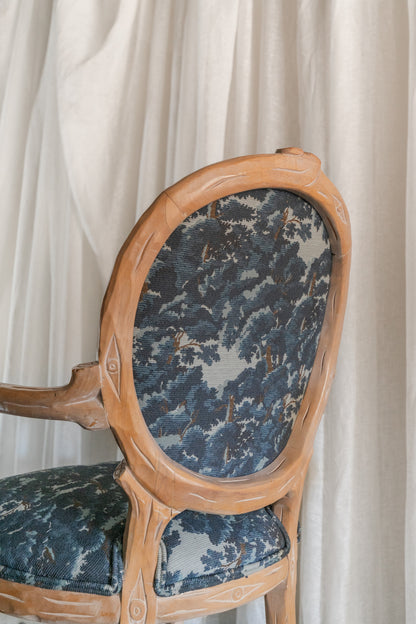 Faux Bois Arm Chairs, Pair