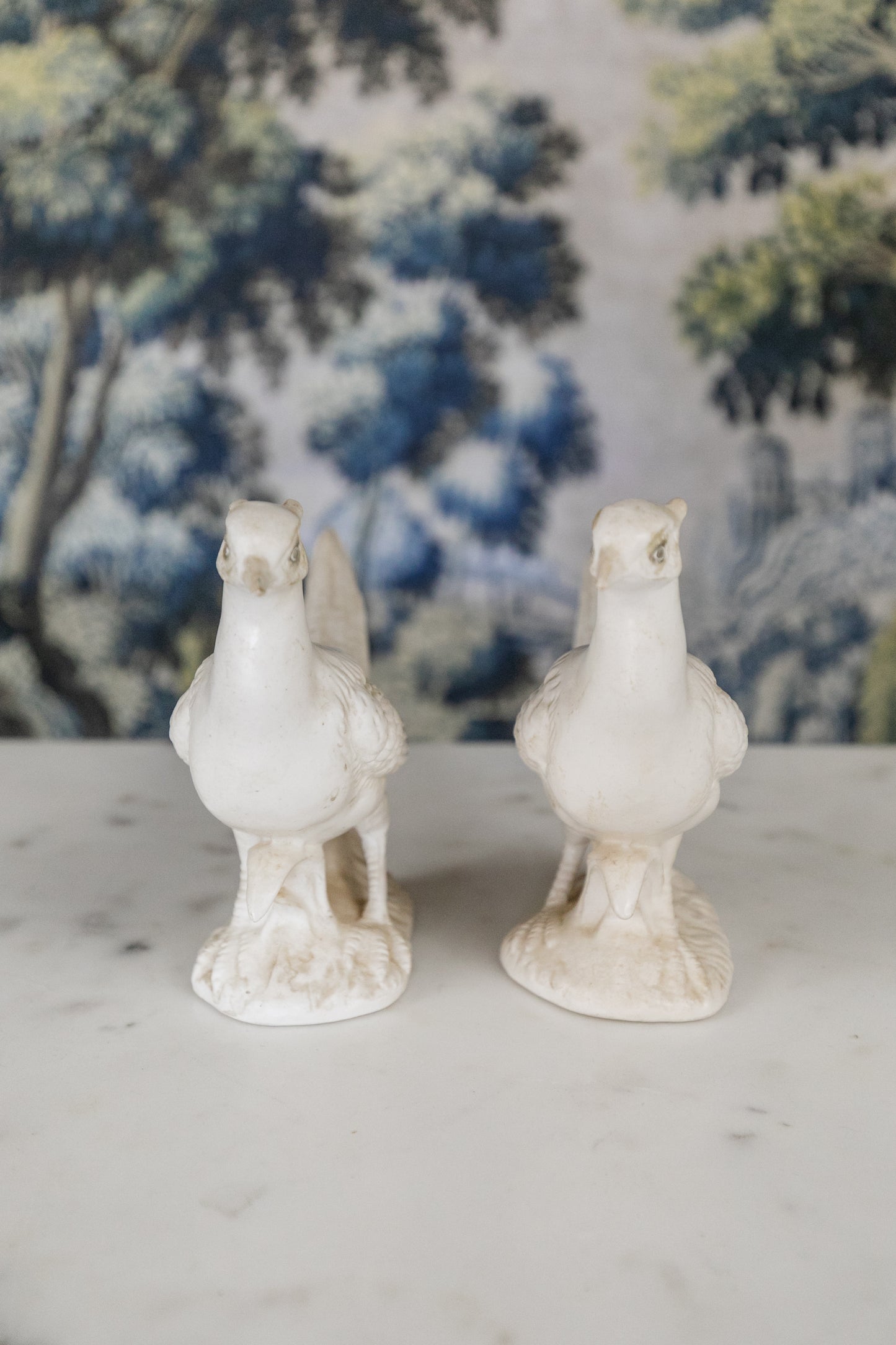 Pair of Pheasant Sculptures