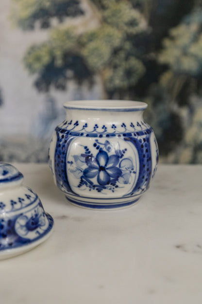Blue and White Small Ginger Jar