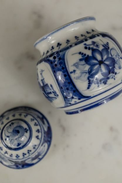Blue and White Small Ginger Jar
