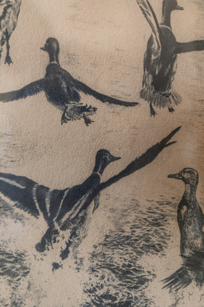 Vintage Framed Duck Print