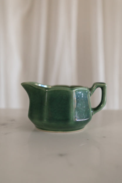 Green Cream & Sugar Set