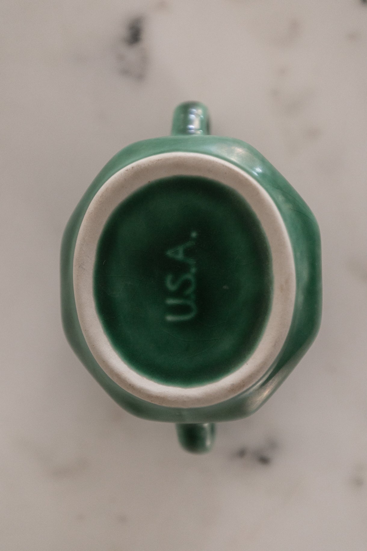 Green Cream & Sugar Set