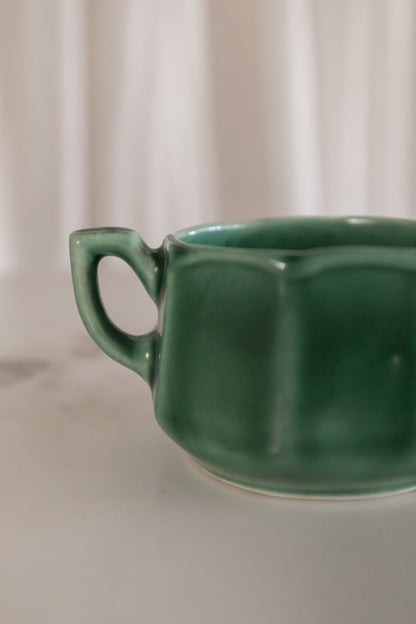 Green Cream & Sugar Set