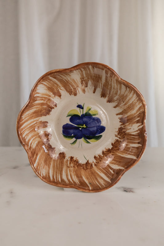 Handpainted Scallop Bowl