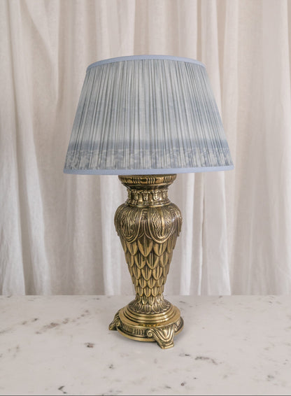 Heavy Brass Vintage Lamps, Pair