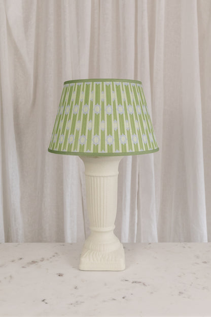 Plaster Lamp, Green + Blue Shade