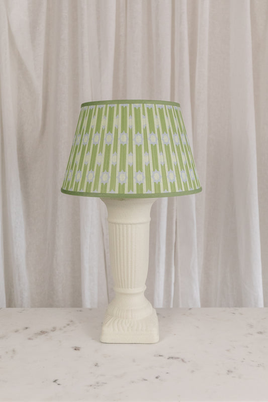 Plaster Lamp, Green + Blue Shade