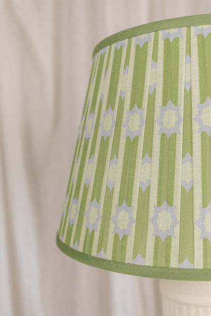 Plaster Lamp, Green + Blue Shade