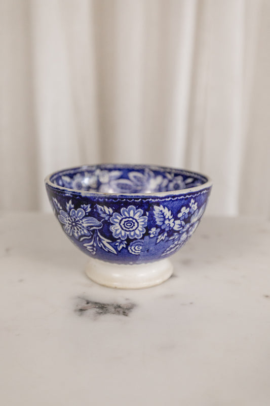 Blue and White Footed Bowl